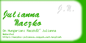 julianna maczko business card