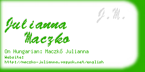 julianna maczko business card